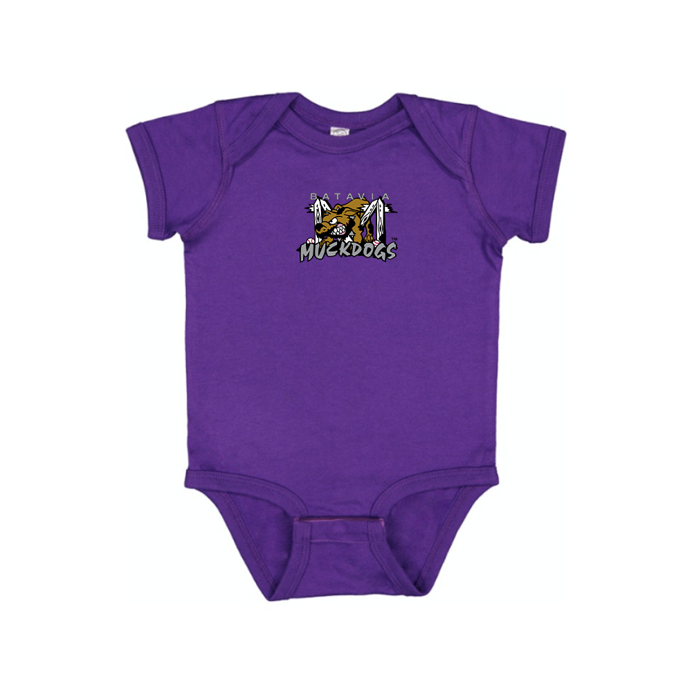 Batavia  Muckdogs Logo Baby Romper Onesie