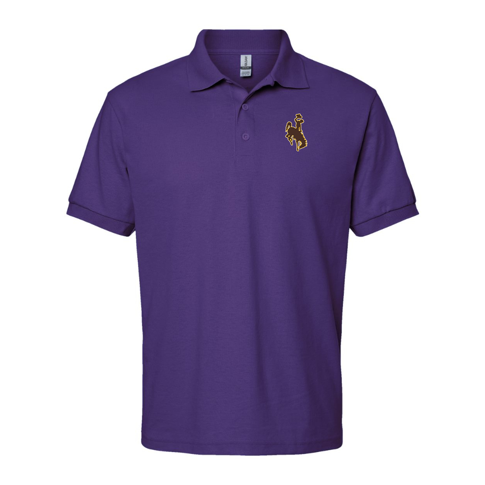 Men's Wyoming Cowboys Gildan Dry Blend Jersey Polo