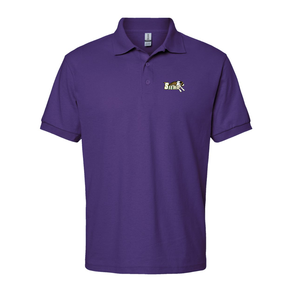 Men's Siena Saints Logo Gildan Dry Blend Jersey Polo