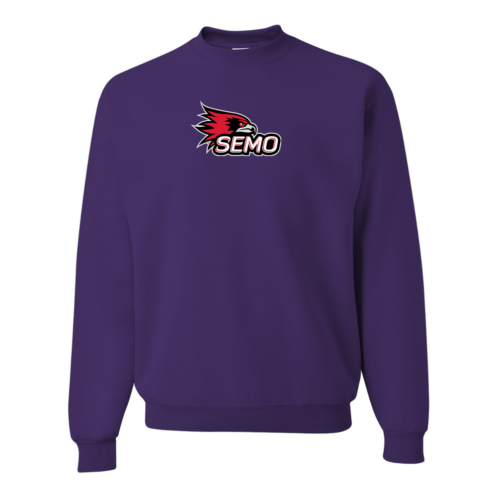 Men's SEMO Redhawks Logo JERZEES NuBlend Crewneck Sweatshirt