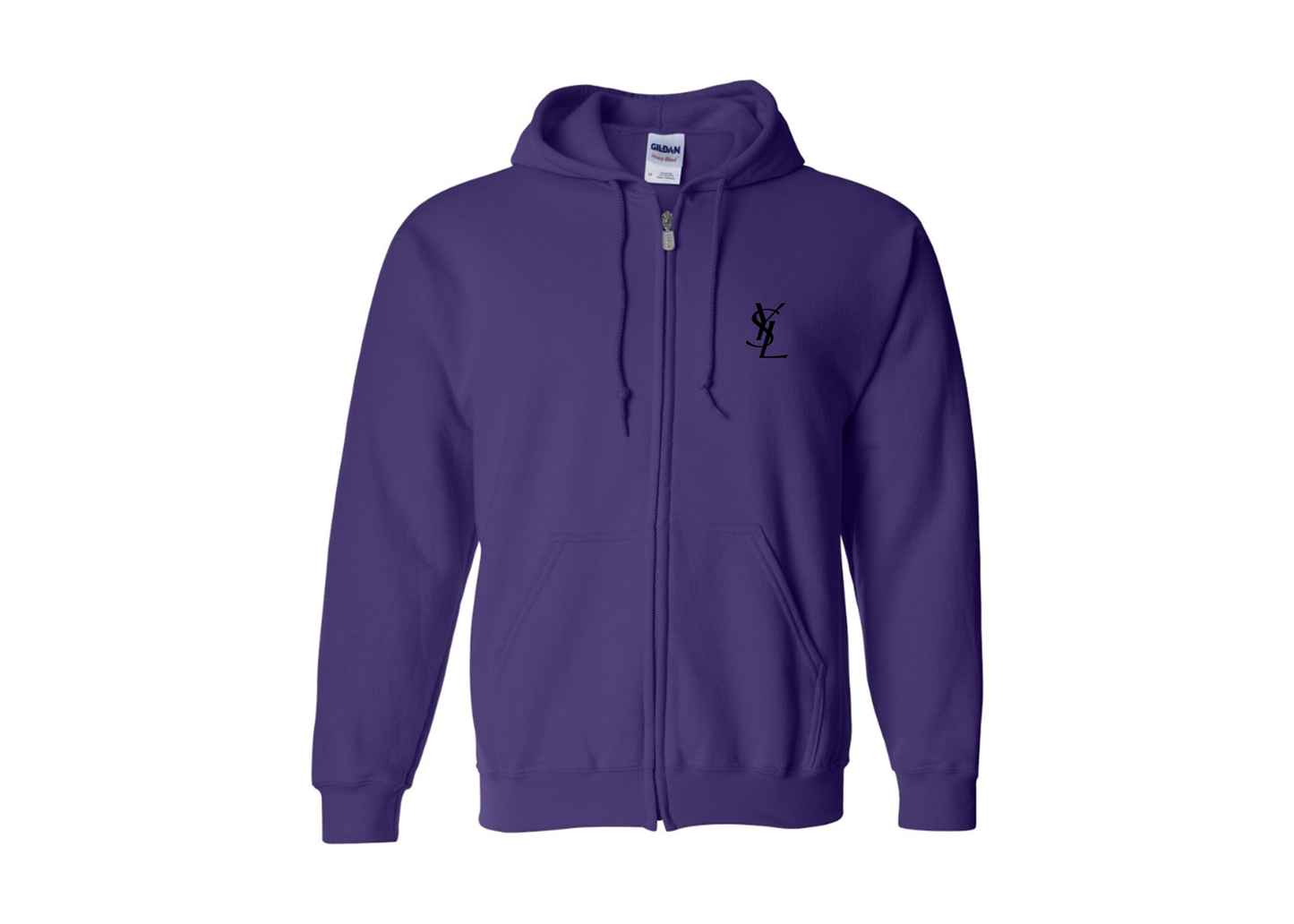 Men's YSL Gildan  Heavy Blend Full Zip Hooded Sweatshirt