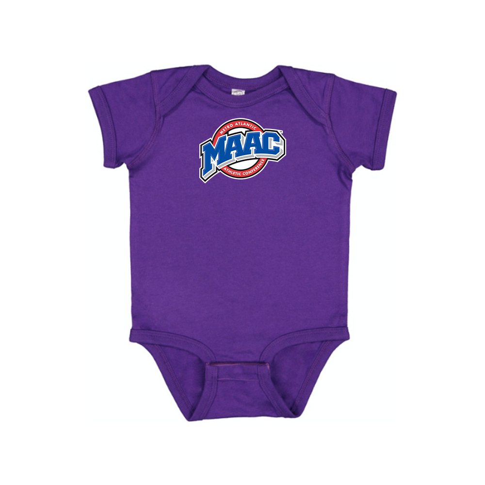 Metro Atlantic Athletic Conference Logo Baby Romper Onesie