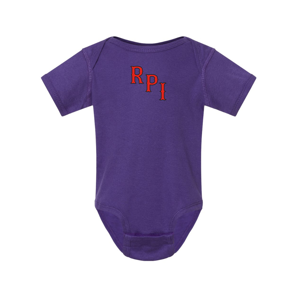 RPI Engineers Logo Rabbit Skins Infant Baby Rib Bodysuit