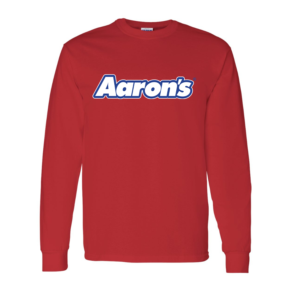 Men's Aaron_s Logo Gildan Heavy Cotton Long Sleeve T-Shirt