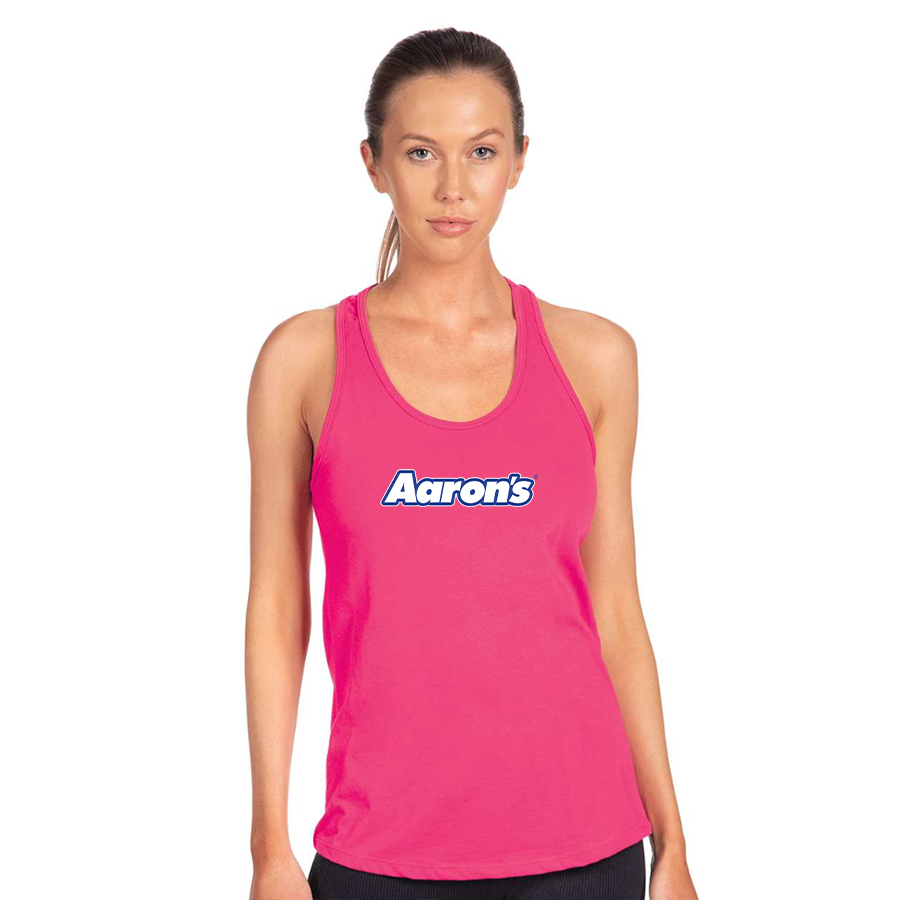 Women's Aaron_s Logo Next Level Ideal Racerback Tank
