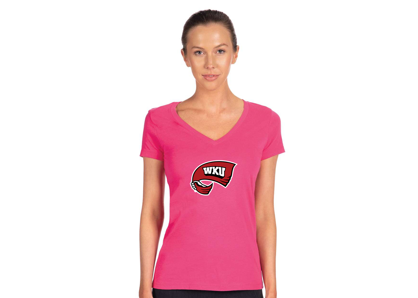 Women's Western Kentucky Hilltoppers Next Level V-Neck T-Shirt