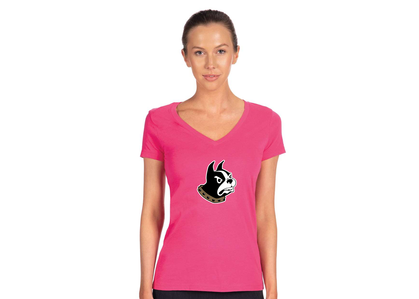 Women's Wofford Terriers Next Level V-Neck T-Shirt