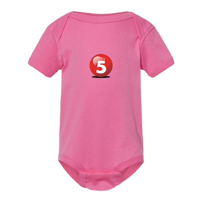 ABC TV5 Logo Rabbit Skins Infant Baby Rib Bodysuit