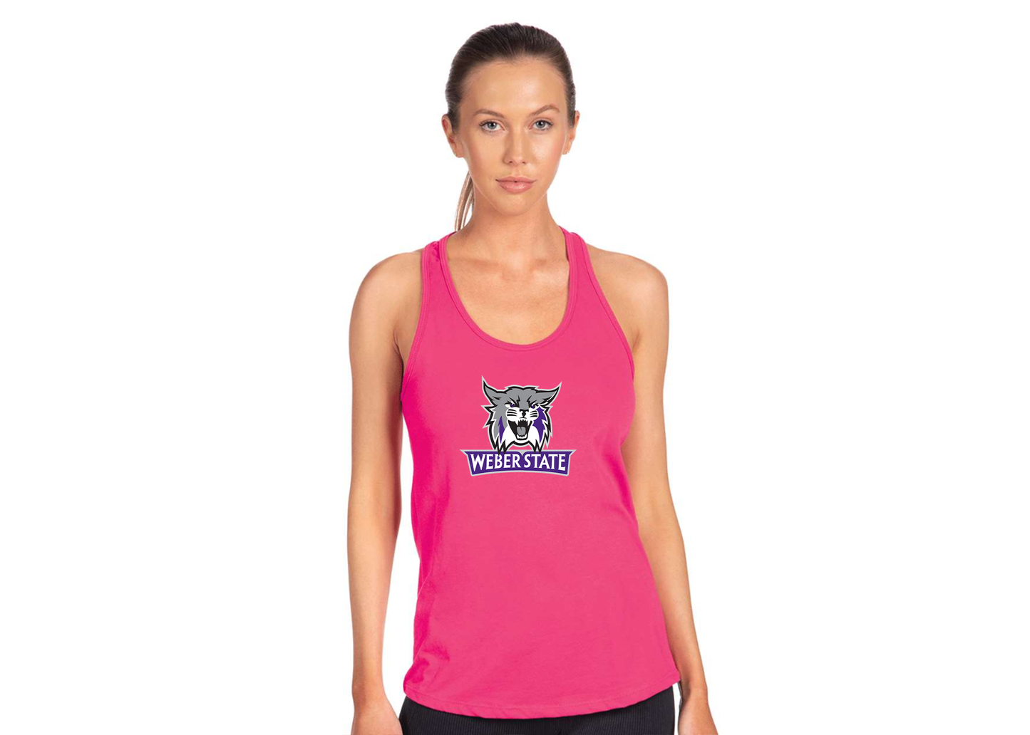 Women's Weber State Wildcats Next Level Ideal Racerback Tank