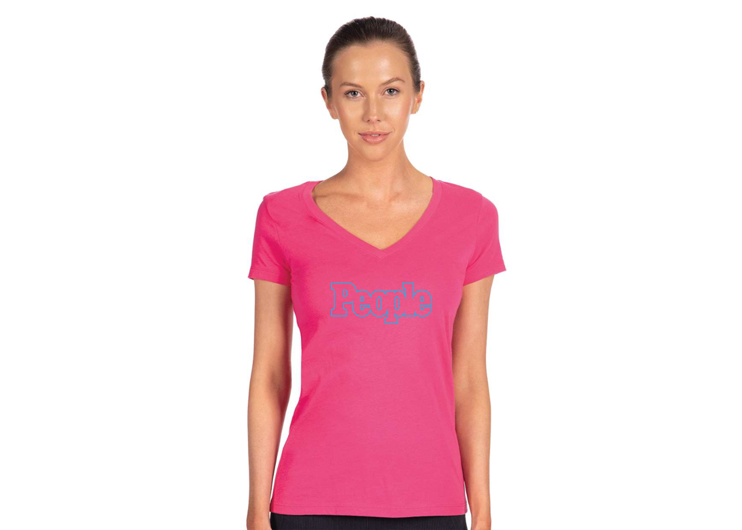 Women's People Magazine Logo  Next Level V-Neck T-Shirt