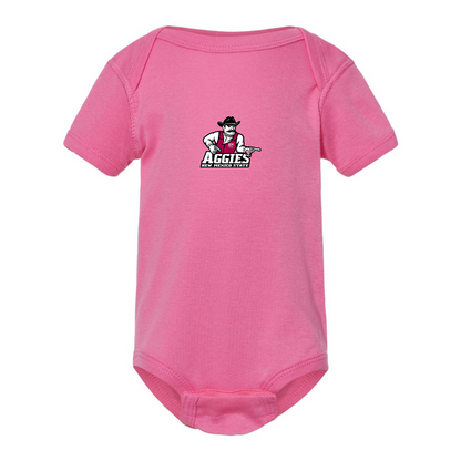 Aggies New Mexico State Logo  Rabbit Skins Infant Baby Rib Bodysuit