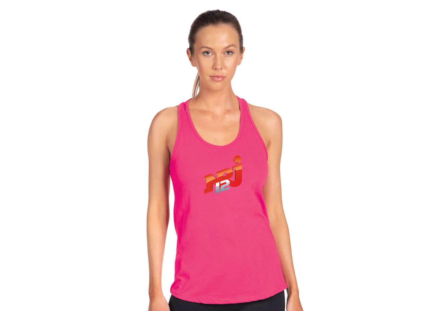 Women's NRJ 12 Logo Next Level Ideal Racerback Tank