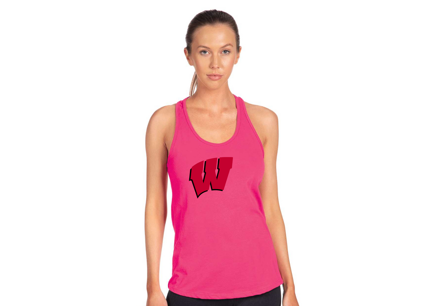 Women's Wisconsin Badgers Next Level Ideal Racerback Tank