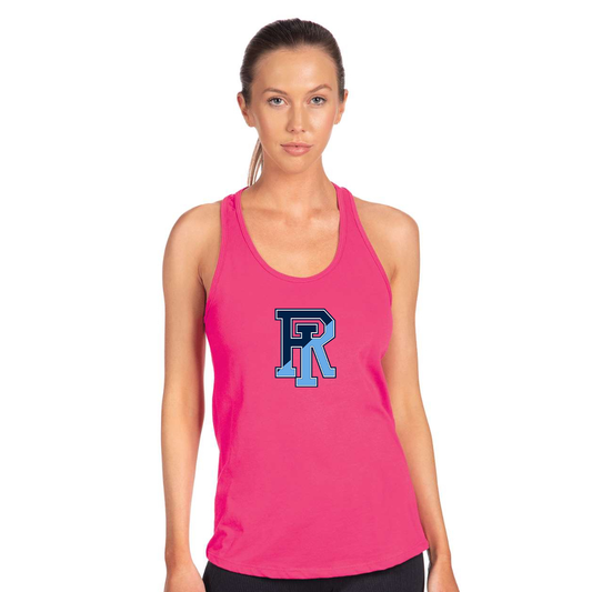 Women's Rhode Island Rams Logo Next Level Ideal Racerback Tank