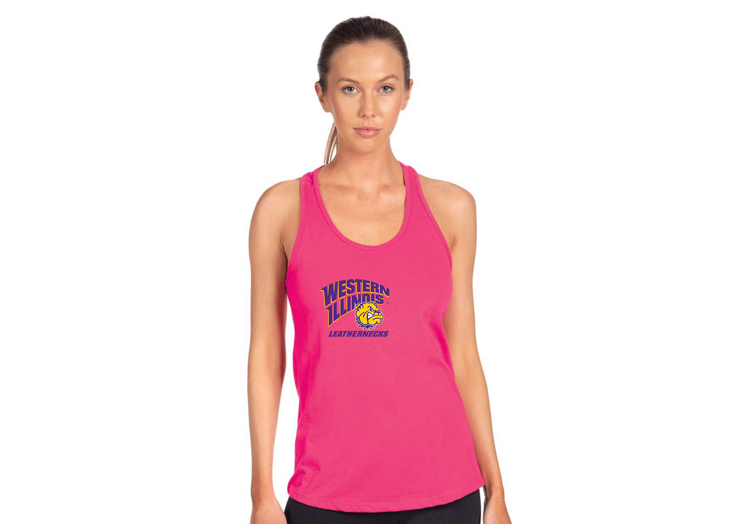 Women's Western Illinois Leathernecks Next Level Ideal Racerback Tank