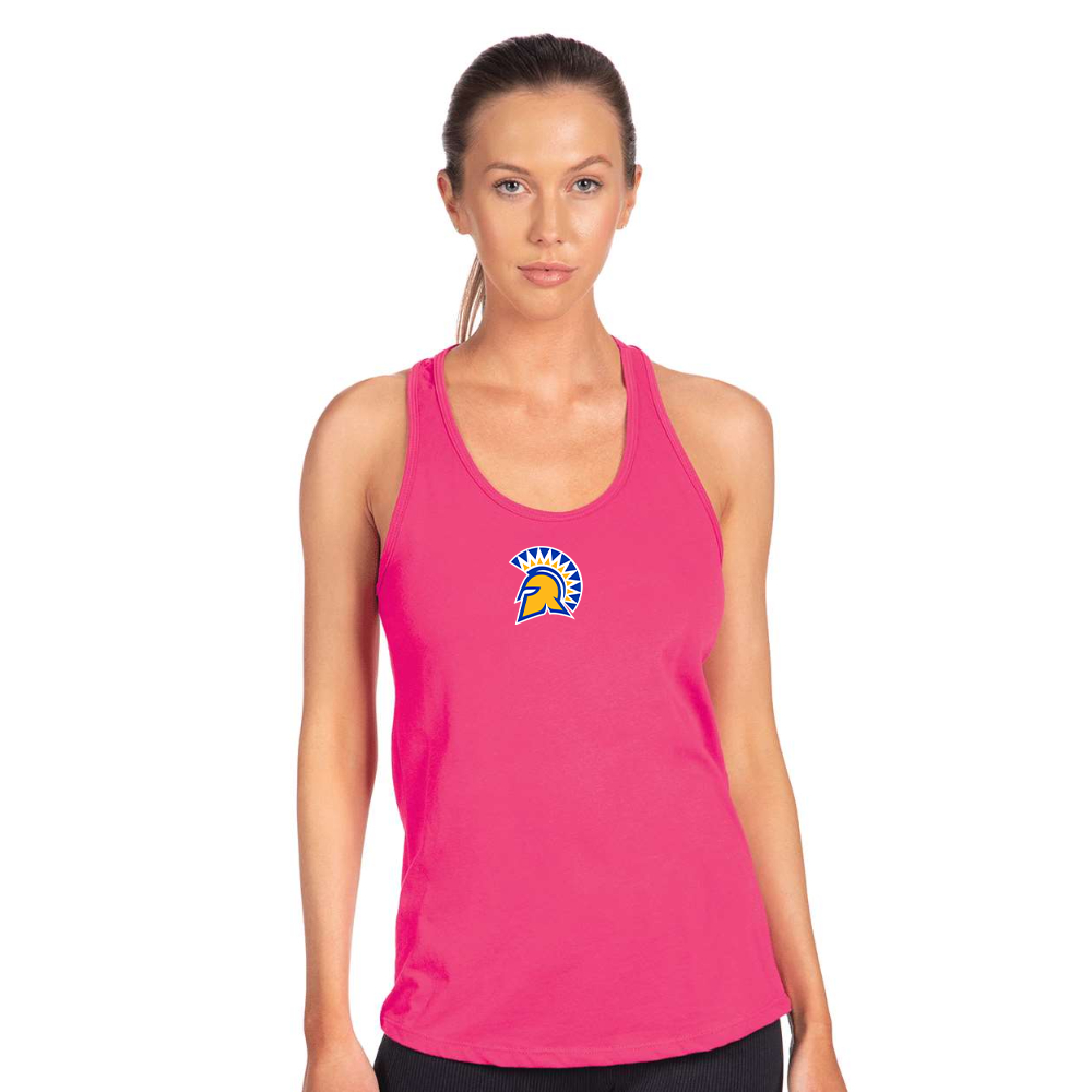 Women's San Jose State Spartans Logo Next Level Ideal Racerback Tank