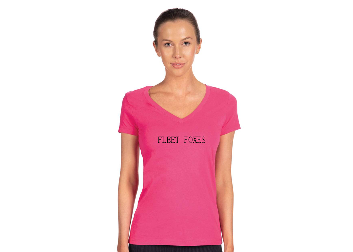 Women's Fleet Foxes Logo  Next Level V-Neck T-Shirt