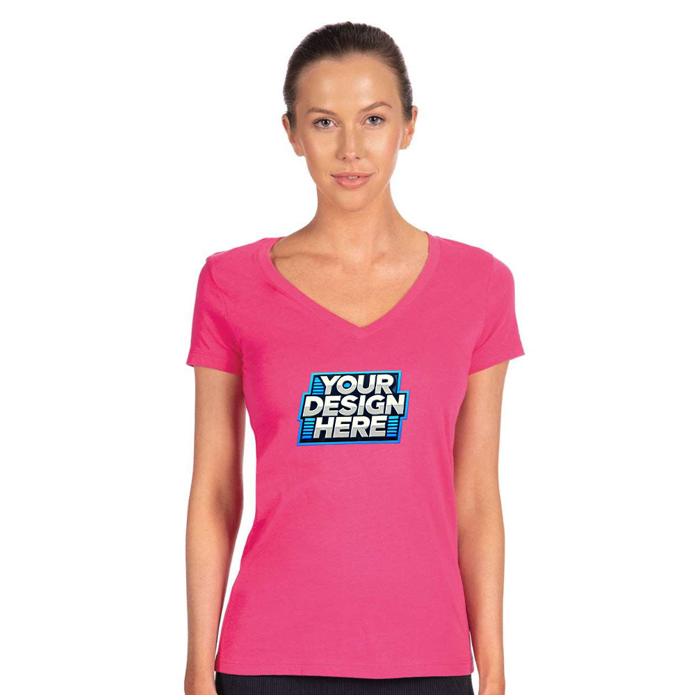 Customize - Next Level - Women's Ideal V-Neck T-Shirt - 1540