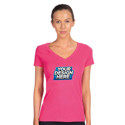 Customize - Next Level - Women's Ideal V-Neck T-Shirt - 1540