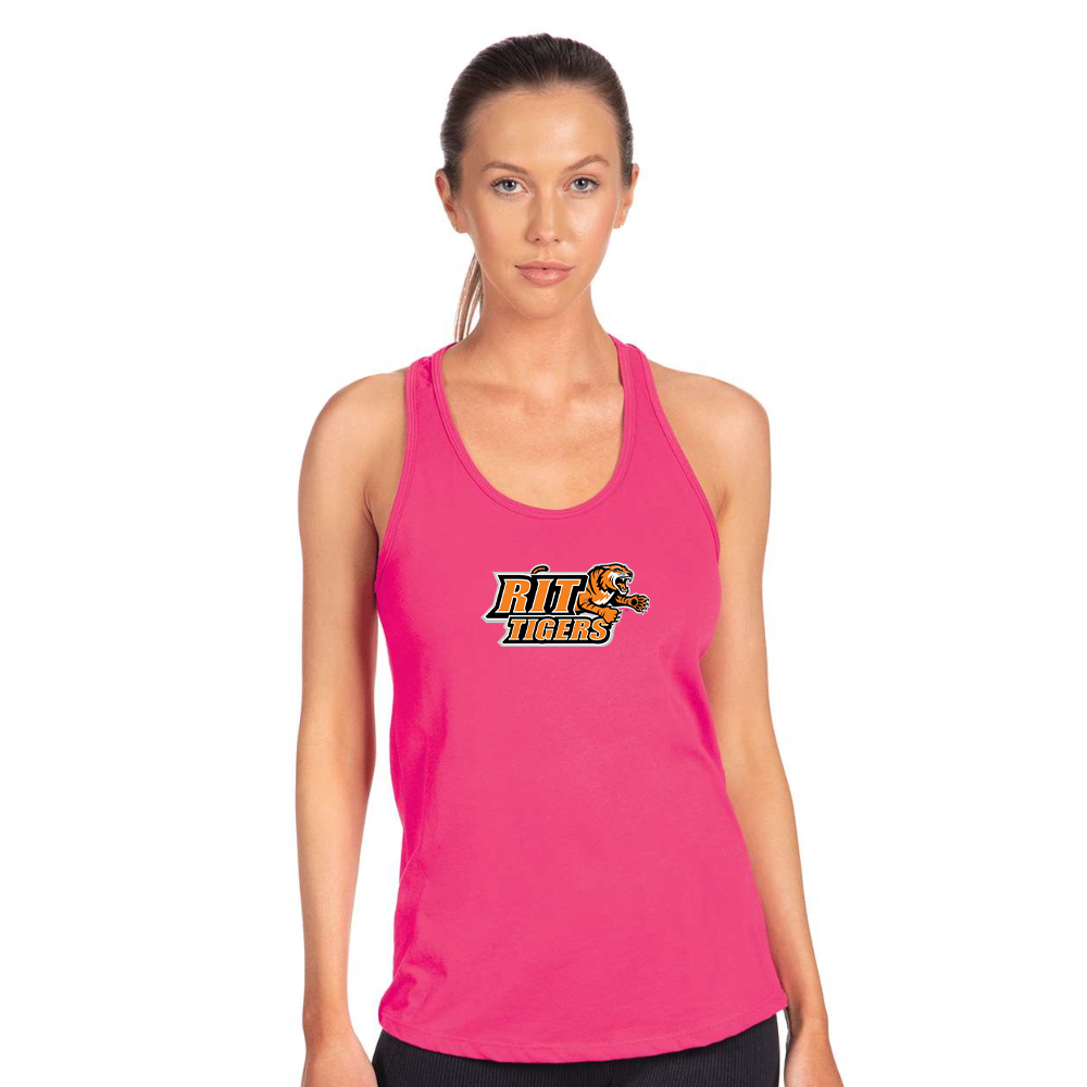 Women's RIT Tigers Logo Next Level Ideal Racerback Tank