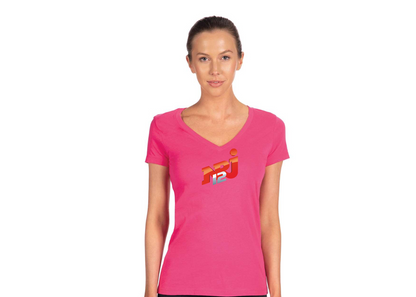 Women's  NRJ 12 Logo Next Level V-Neck T-Shirt