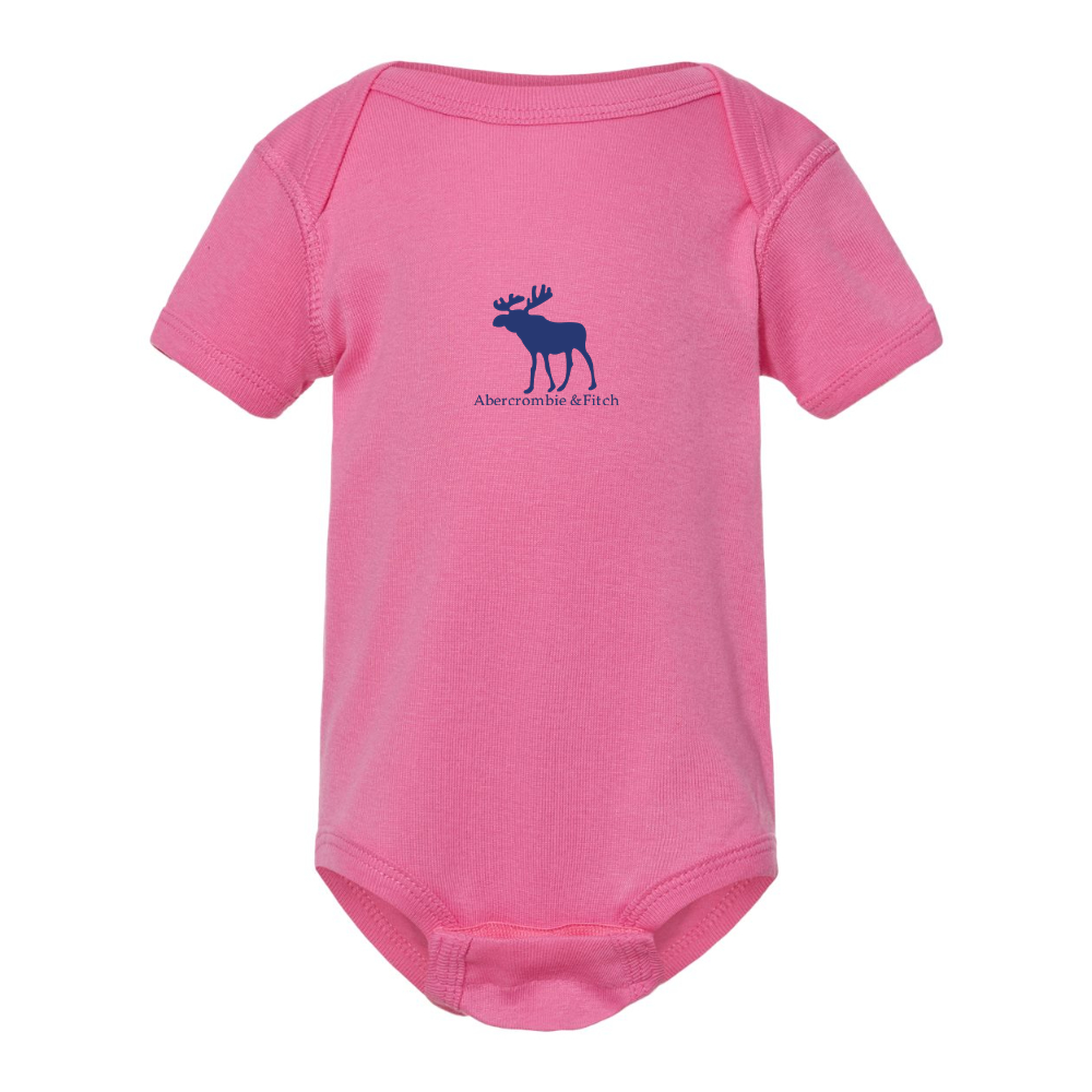 Abercrombie & Fitch Moose Logo  Rabbit Skins Infant Baby Rib Bodysuit