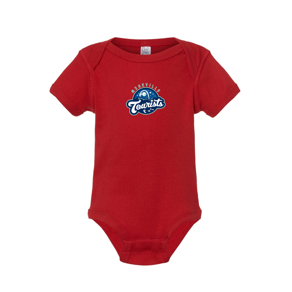 Asheville Tourists Logo Baby Romper Onesie