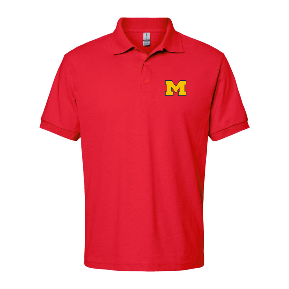 Men's Michigan Wolverines Logo Dry Blend Polo