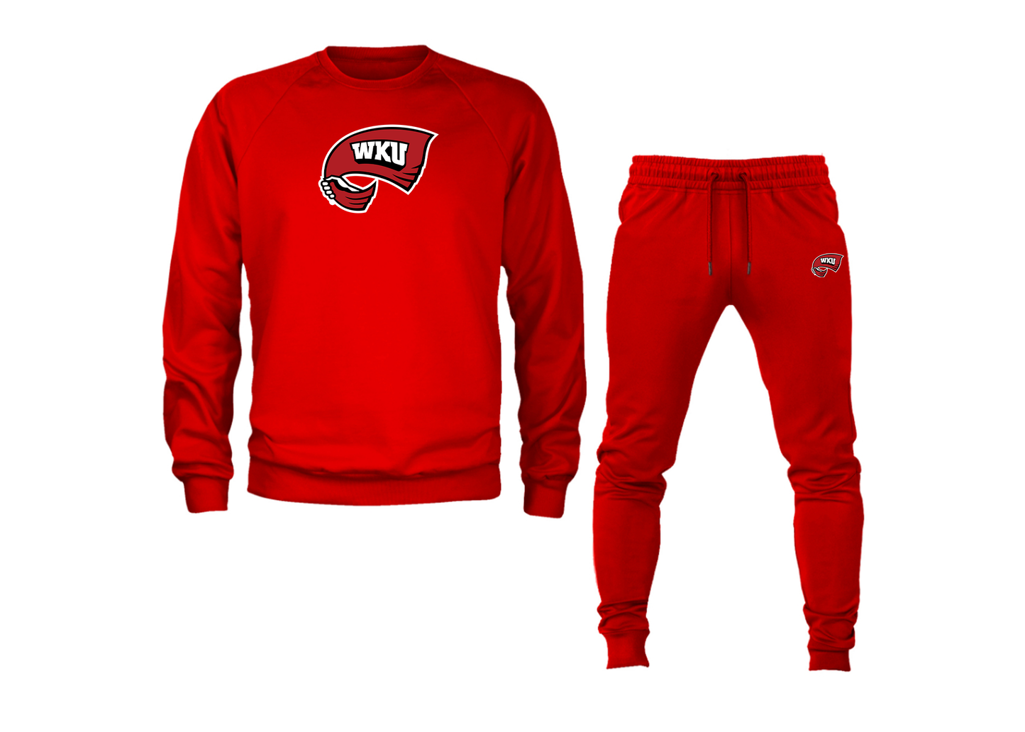Men's Western Kentucky Hilltoppers Crewneck Sweatshirt Joggers Suit
