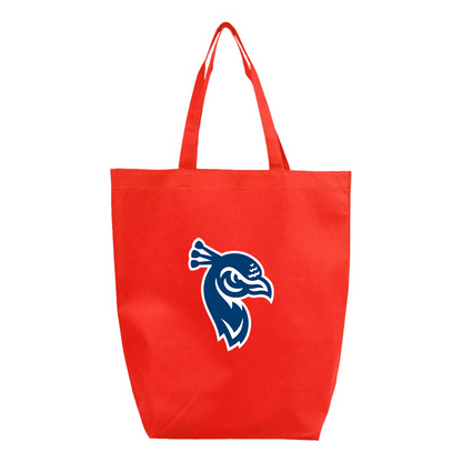 Saint Peters Peacocks Logo Q-Tees Non-Woven Gusset Bottom Tote