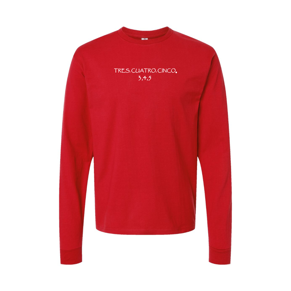 Youth Tres Cuatro Cinco Logo Cotton Long Sleeve T-Shirt