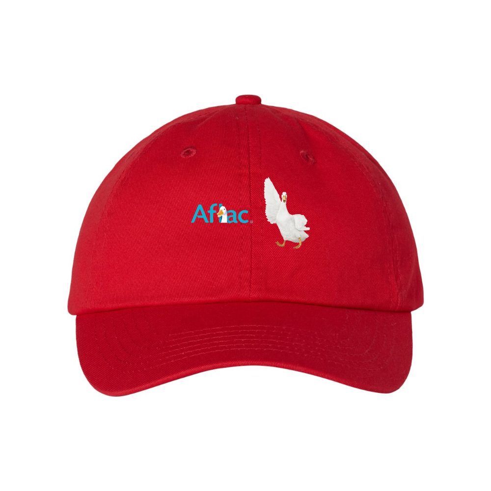 Aflac Logo and Duck Valucap Adult Bio-Washed Classic Dad Hat