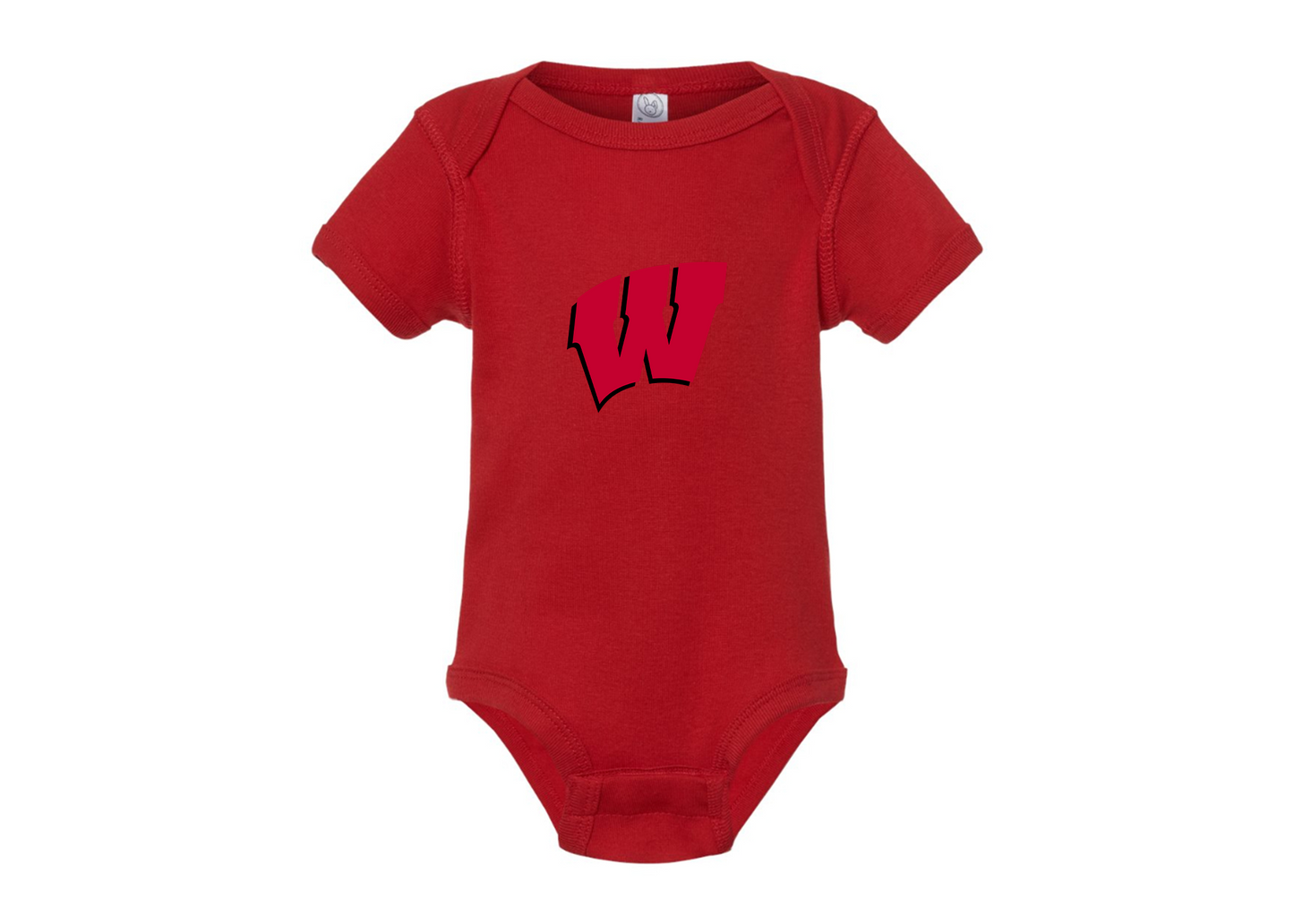 Wisconsin Badgers Rabbit Skins Infant Baby Rib Bodysuit