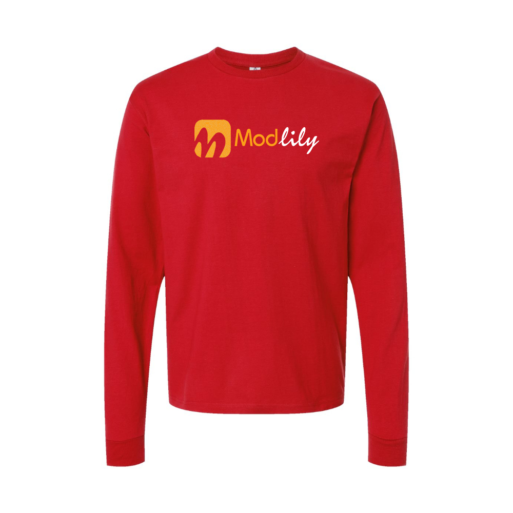 Youth Modlily Logo Cotton Long Sleeve T-Shirt