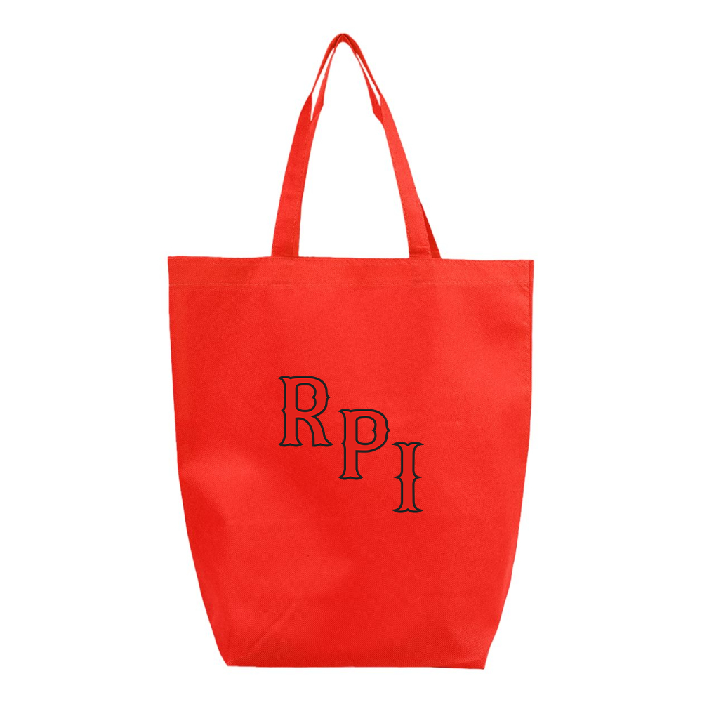 RPI Engineers Logo Q-Tees Non-Woven Gusset Bottom Tote