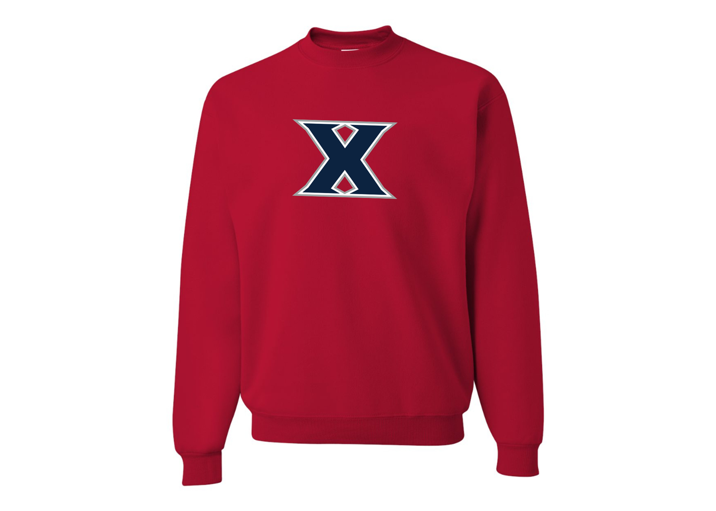 Men's Xavier Musketeers JERZEES NuBlend Crewneck Sweatshirt