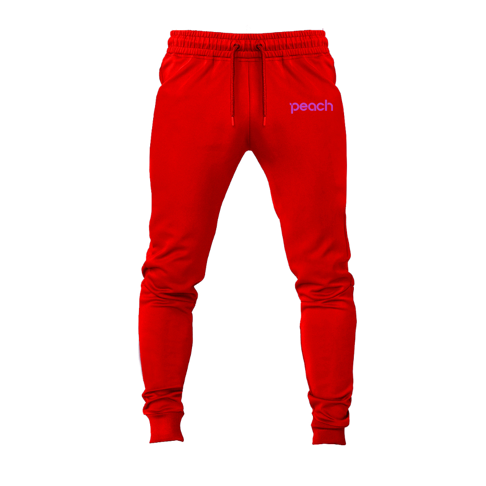 Men's Peach Aviation Logo Joggers Sweatpants