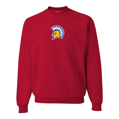 Men's San Jose State Spartans Logo JERZEES NuBlend Crewneck Sweatshirt