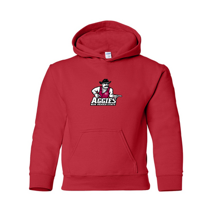 Youth Aggies New Mexico State Logo Gildan Heavy Blend  Hooded Sweatshirt
