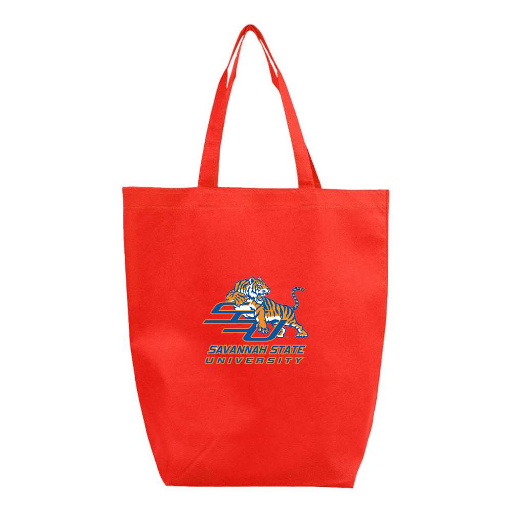 Savannah State Tigers Logo Q-Tees Non-Woven Gusset Bottom Tote
