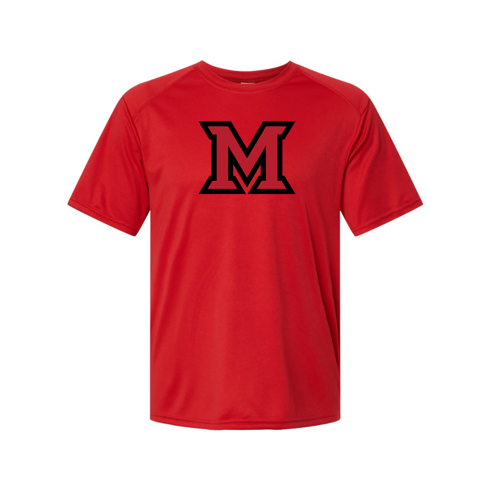 Men's Miami Ohio RedHawks Logo Polyester T-Shirt