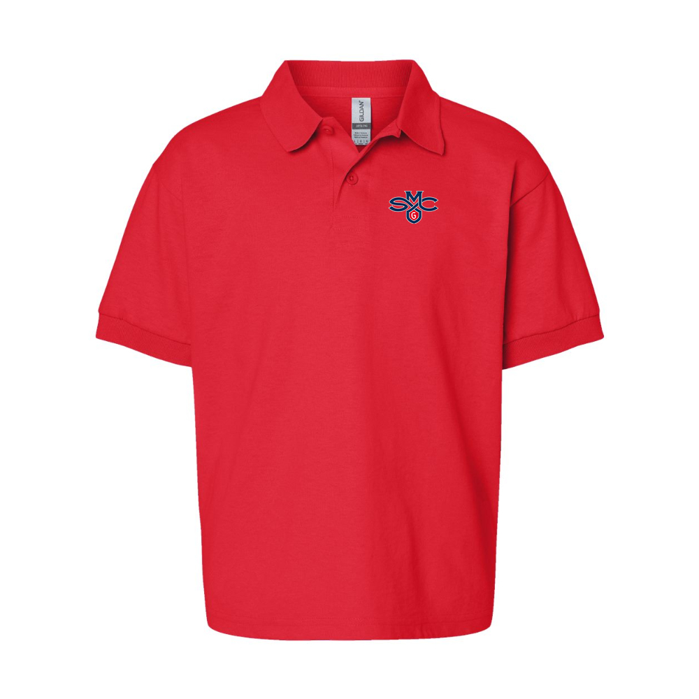 Youth Saint Marys Gaels Logo Gildan Dry Blend Jersey Polo