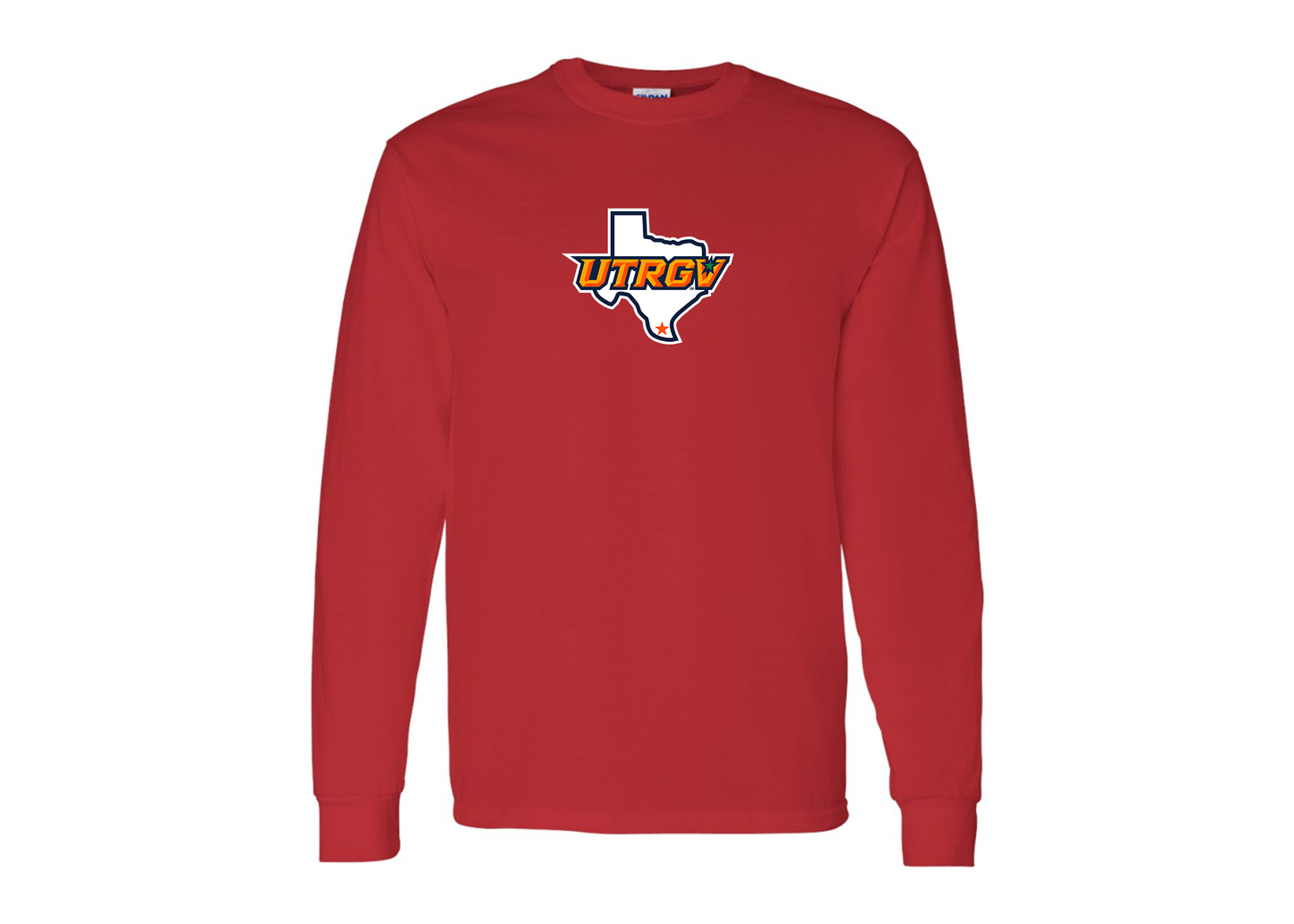 Men's UTRGV Vaqueros Gildan Heavy Cotton Long Sleeve T-Shirt