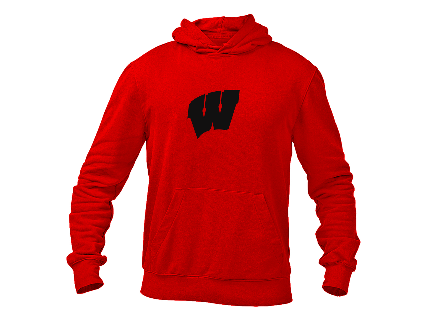 Men's Wisconsin Badgers Gildan  Heavy Blend Hooded Sweatshirt