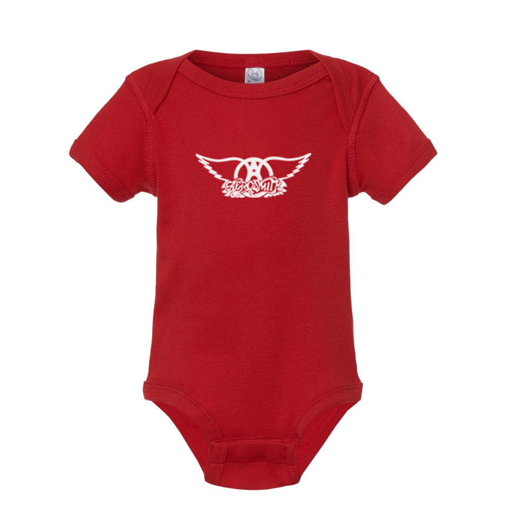 Aerosmith Logo  Rabbit Skins Infant Baby Rib Bodysuit