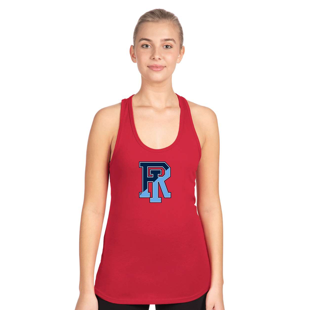 Women's Rhode Island Rams Logo Next Level Ideal Racerback Tank