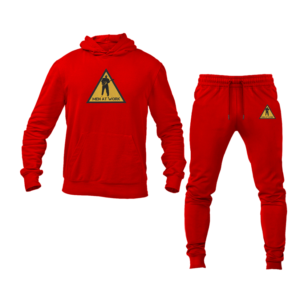 Men's Men at Work Logo Hoodie Joggers Set