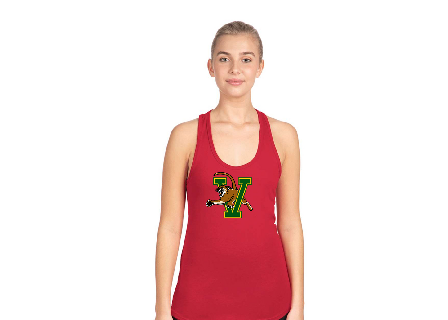 Women's Vermont Catamounts Next Level Ideal Racerback Tank