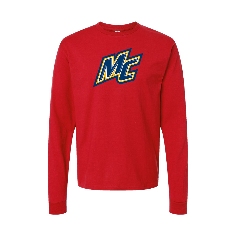 Youth Merrimack Warriors Logo Cotton Long Sleeve T-Shirt