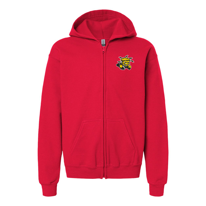 Gildan Heavy Blend Youth Wichita State Shockers Full Zip Hooded Sweatshirt